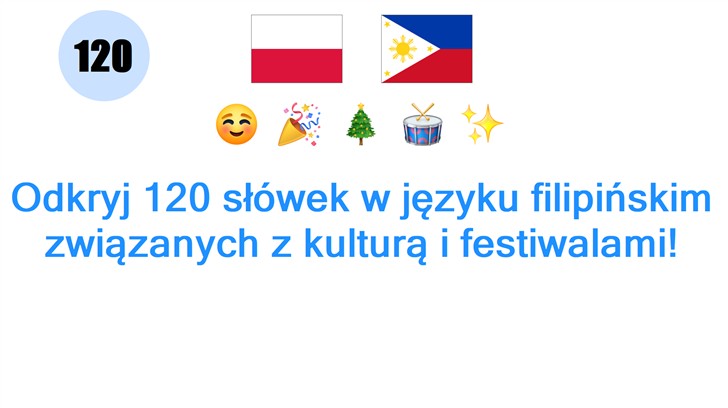 Odkryj 120 słówek w języku filipińskim związanych z kulturą i festiwalami!